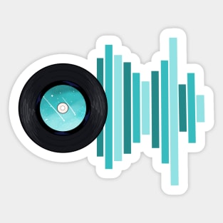 Vinyl: MUSIC ON Sticker